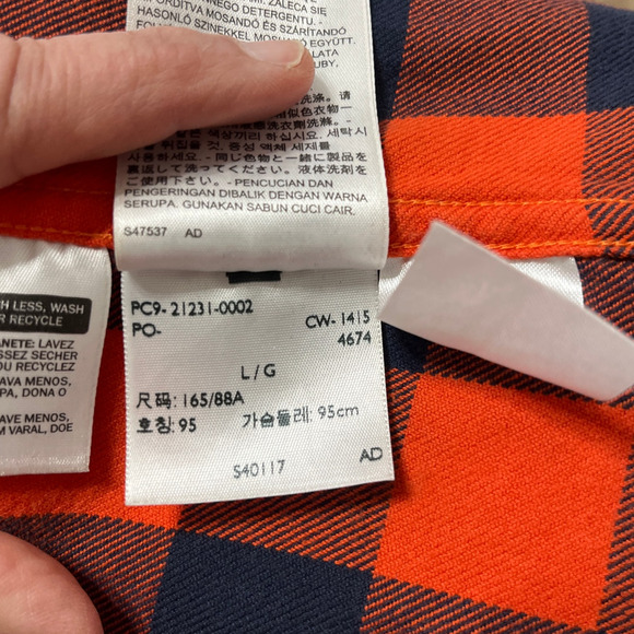 Levi's Chicago Bears NFL Plaid Barstow Western Snap Button Up Shirt Size Large - Picture 7 of 12